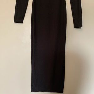 Black Long Sleeve PLT Dress